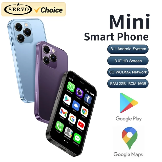 Mini teléfono inteligente portátil con Android 8.1OS, SERVO 15SE, 2023  pulgadas, SIM Dual, 3G, WCDMA, 2GB + 16GB, GPS, WIFI, precio bajo, nuevo,  3,0 - AliExpress