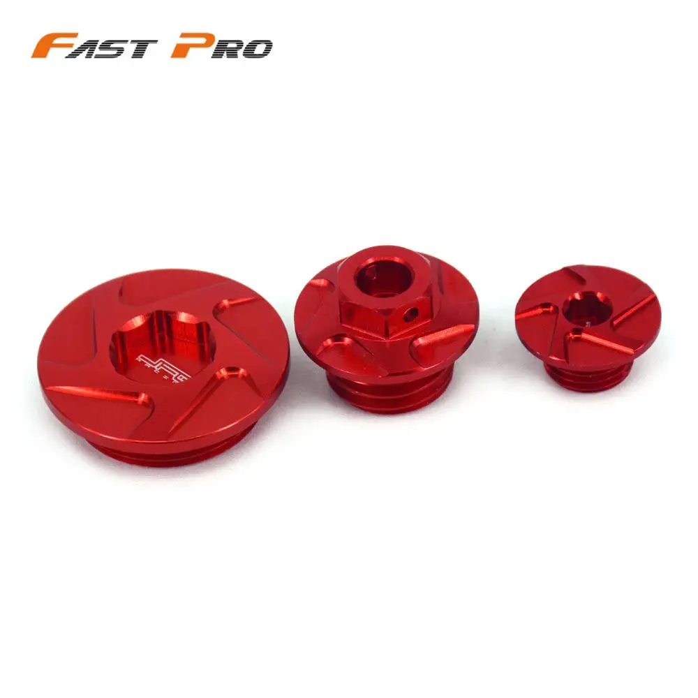 Engine Timing Oli Filter Cover Plugs Screw Bolts Set CNC For HONDA CRF150R CRF250R CRF450R CRF450X Super Cub 125 CA125A ABS