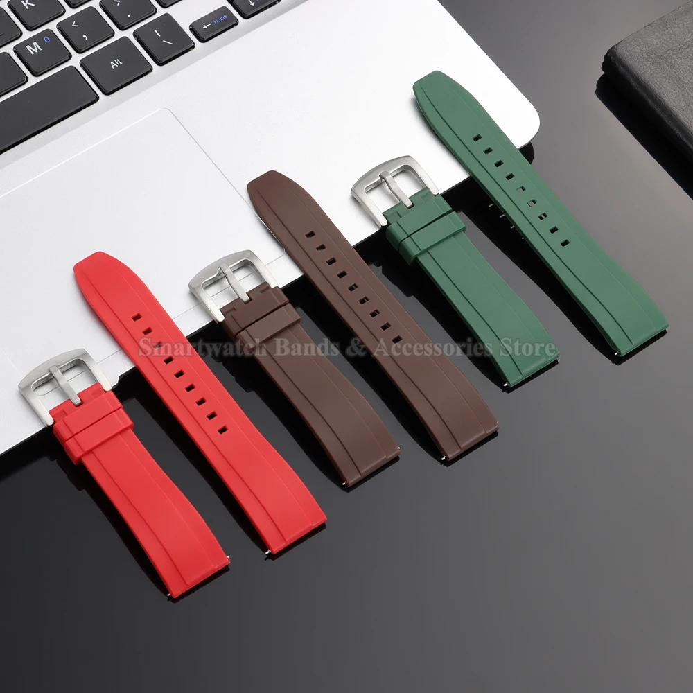 Silicone Quick Release Watch Strap - Universal Wrist Band for Smartwatch Accessories