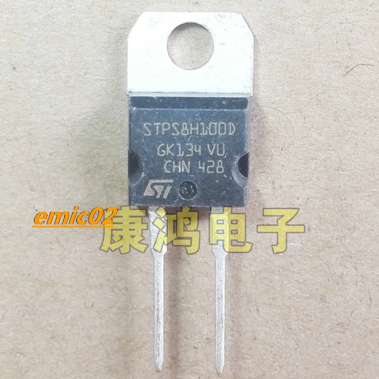 

10 шт., STPS8H100D TO-220 8A 100V