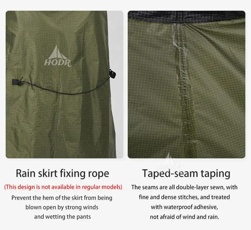 3F UL GEAR Outdoor Waterproof Rain Skirt outdoor rain skirt