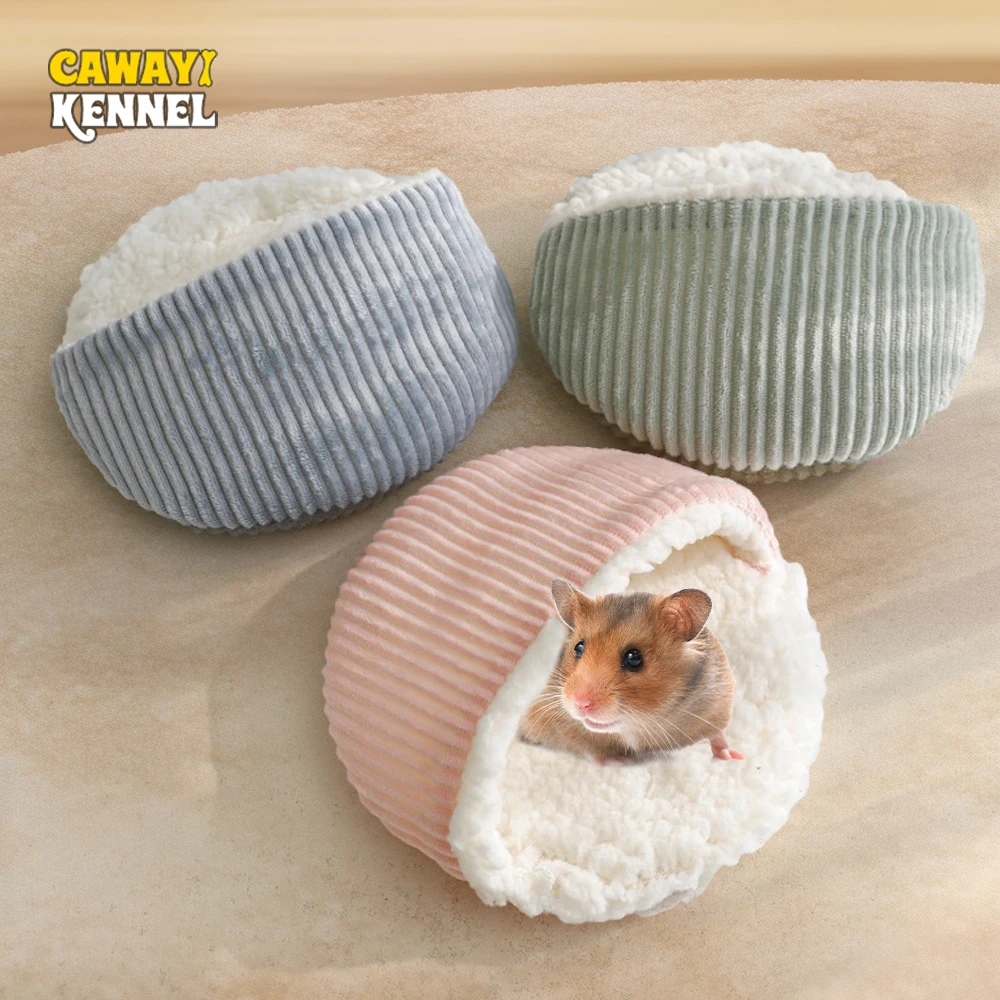 Pet Sleeping Mat Autumn Winter Warm Solid Fleece Bed Mat Soft Lint Sleep Bed Nest Round Shape for Small Animal Hedgehog Hamster Rabbit Nests pet sleeping bed pet sleeping mat pet cotton nest pet cave bed