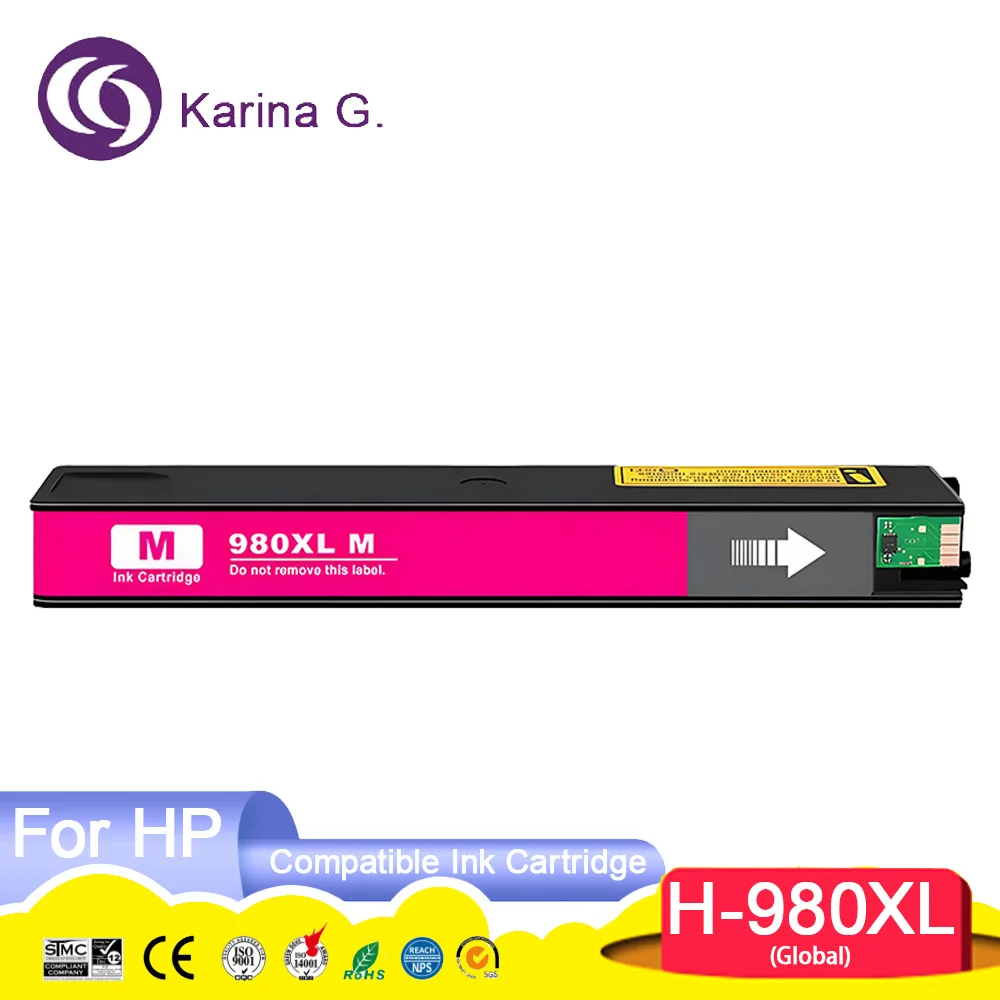 980 980XL Premium Color Compatible Ink Cartridge For 980XL for  Officejet Enterp