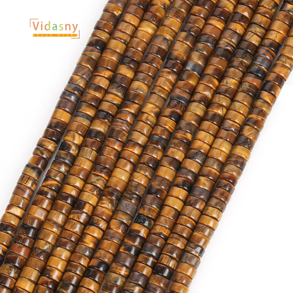 6x3mm Naturstein Tigerauge Stein Perlen Perlen Verwendet Für Schmuck Machen DIY Armband Ohrring Zubehör Geschenke für Frauen – Detail 4