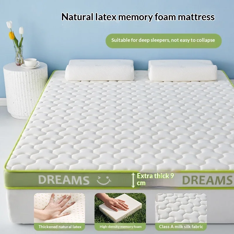 Materassi Topper per materasso in memory foam in lattice Morbido supporto traspirante Tappetino rinfrescante Twin Single Double Queen King Dorm Tatami