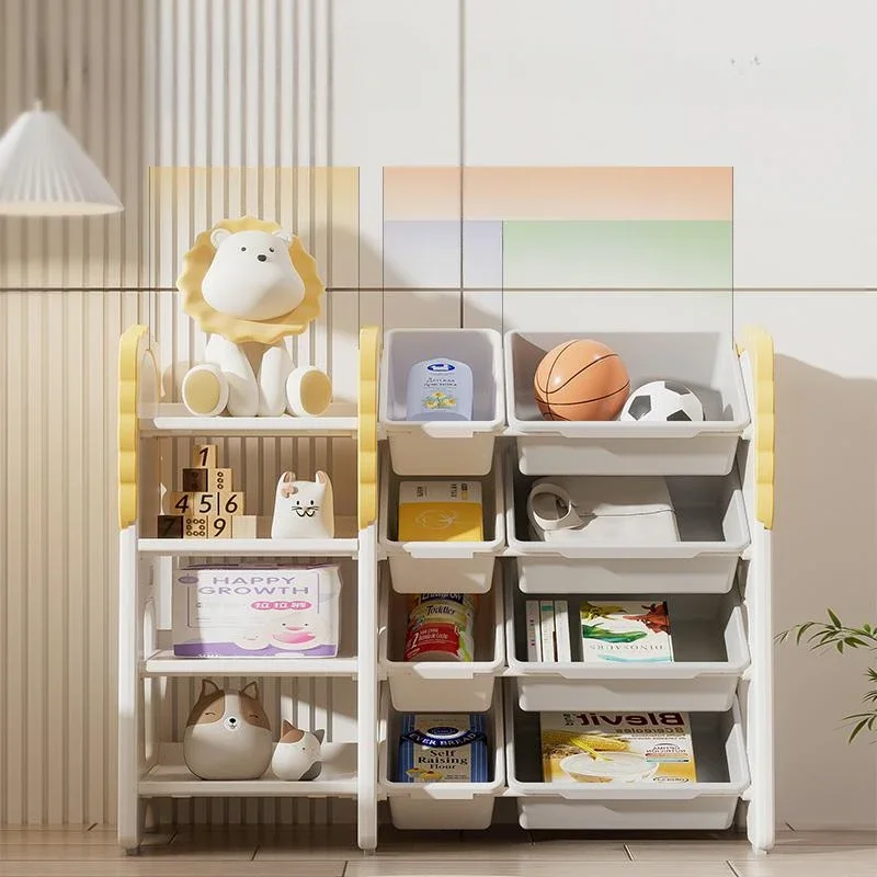 Mobile Children's Bookshelf Floor Storage RackStorage Book Nook Rack Corner Narrow Meuble Rangements Jouets Infant Bookcase