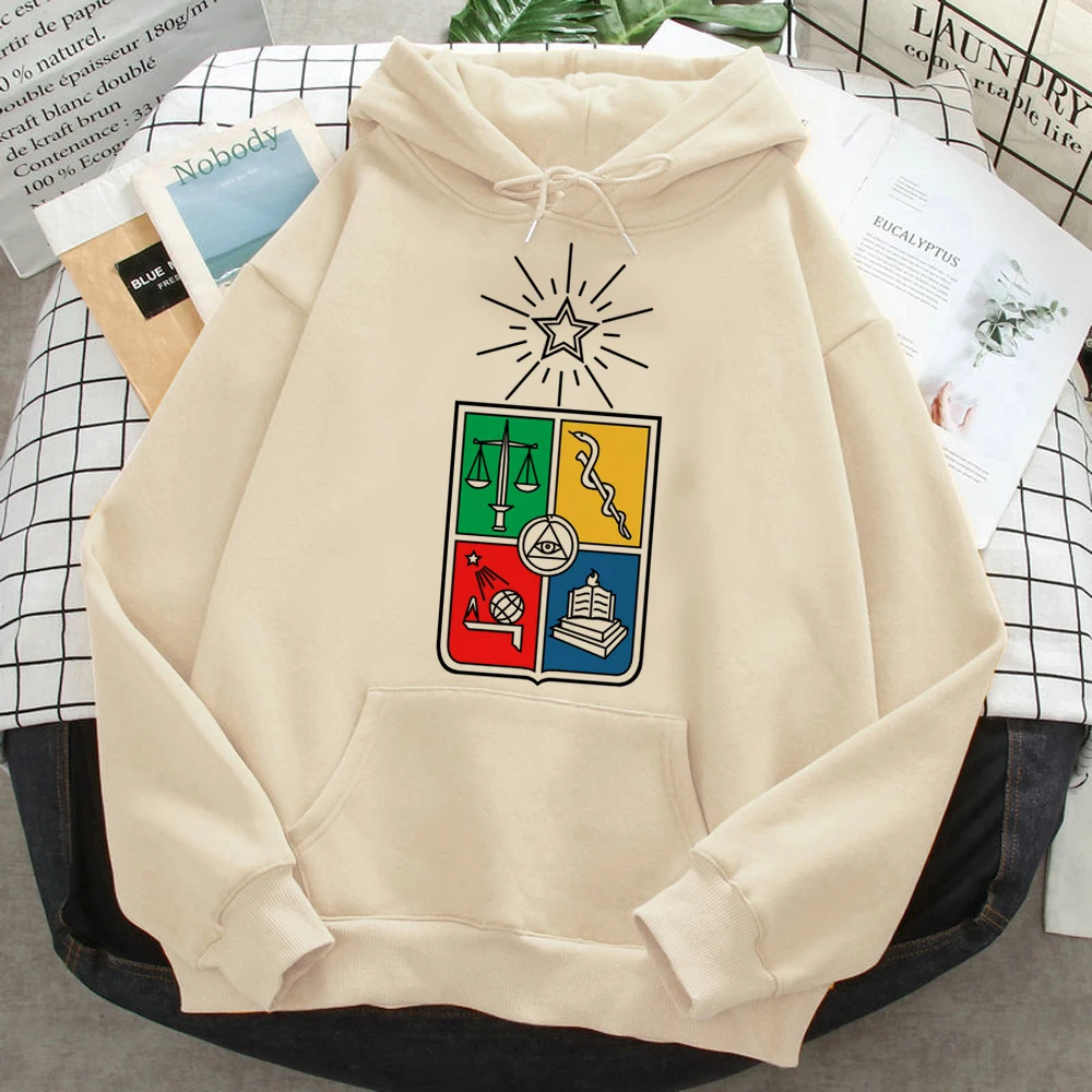 

Chile University hoodies women harajuku funny Hood female graphic sweater
