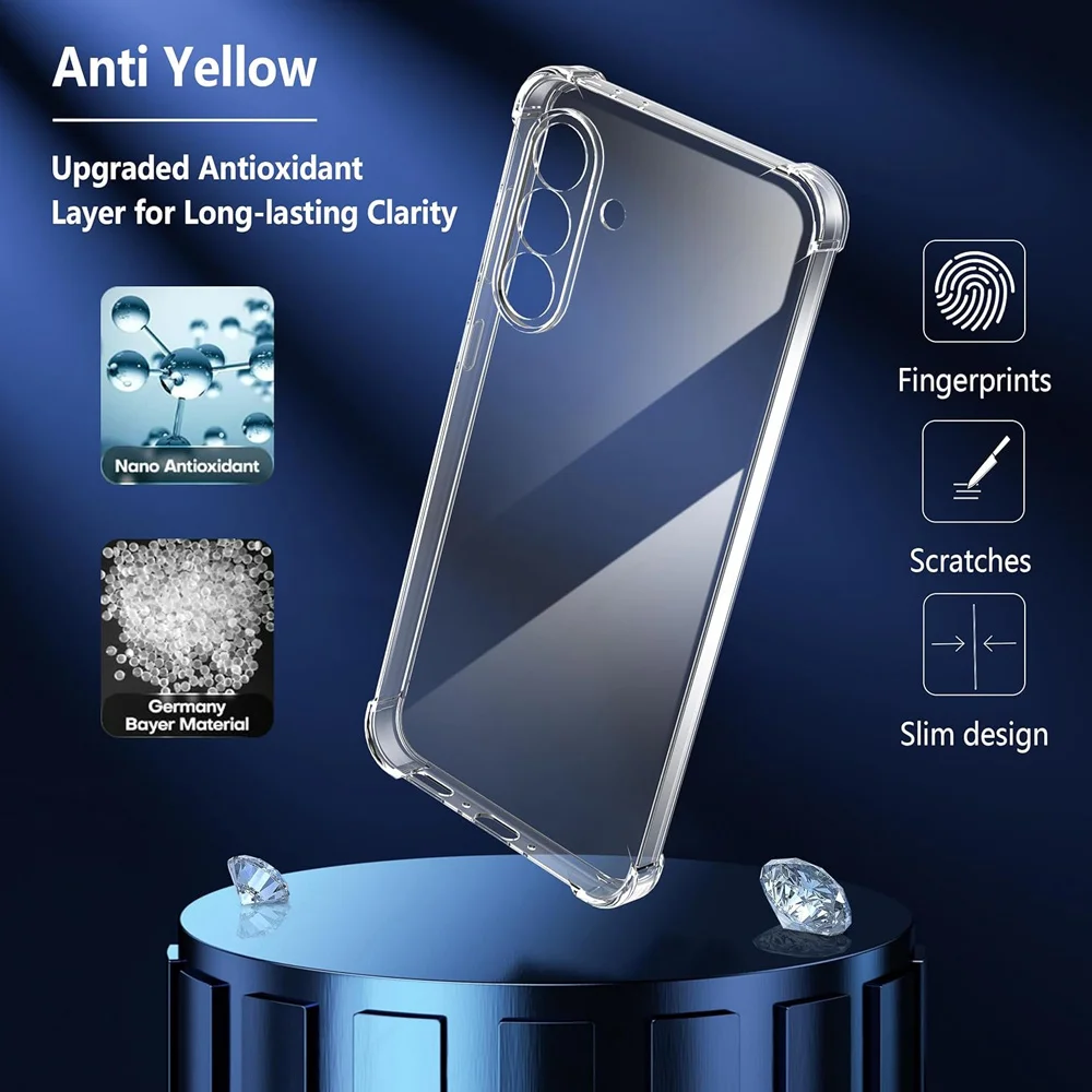 Clear Silicone Shockproof Back Cover Case - Enhanced Protection and Style