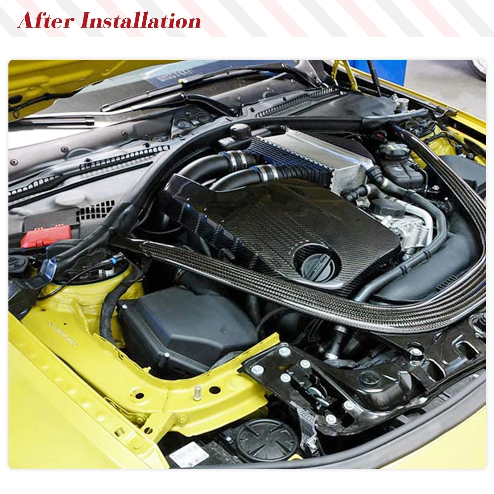 エンジンカバー BMW F80 M3 F82 F83 M4 14-19 18のカーボンファイバーリファイバーカーフードエンジンカバーキャップ Carbon Fiber Refit Car Hood En Engine Cover 14-18 BMW MシリーズF80 M3 F82 F83 M4のための本当