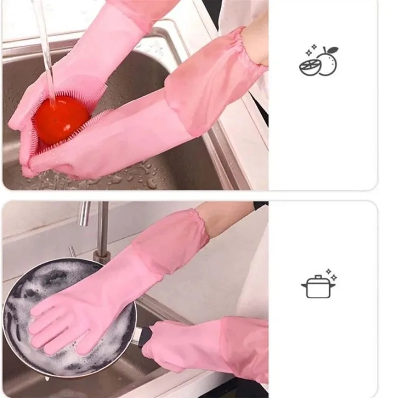 Silicone Pet Grooming Gloves Hand Skin Protection Dog Cleaning Gloves Soft Pet Bathing Glove For Dog Hair Healthy Puppy Supplies