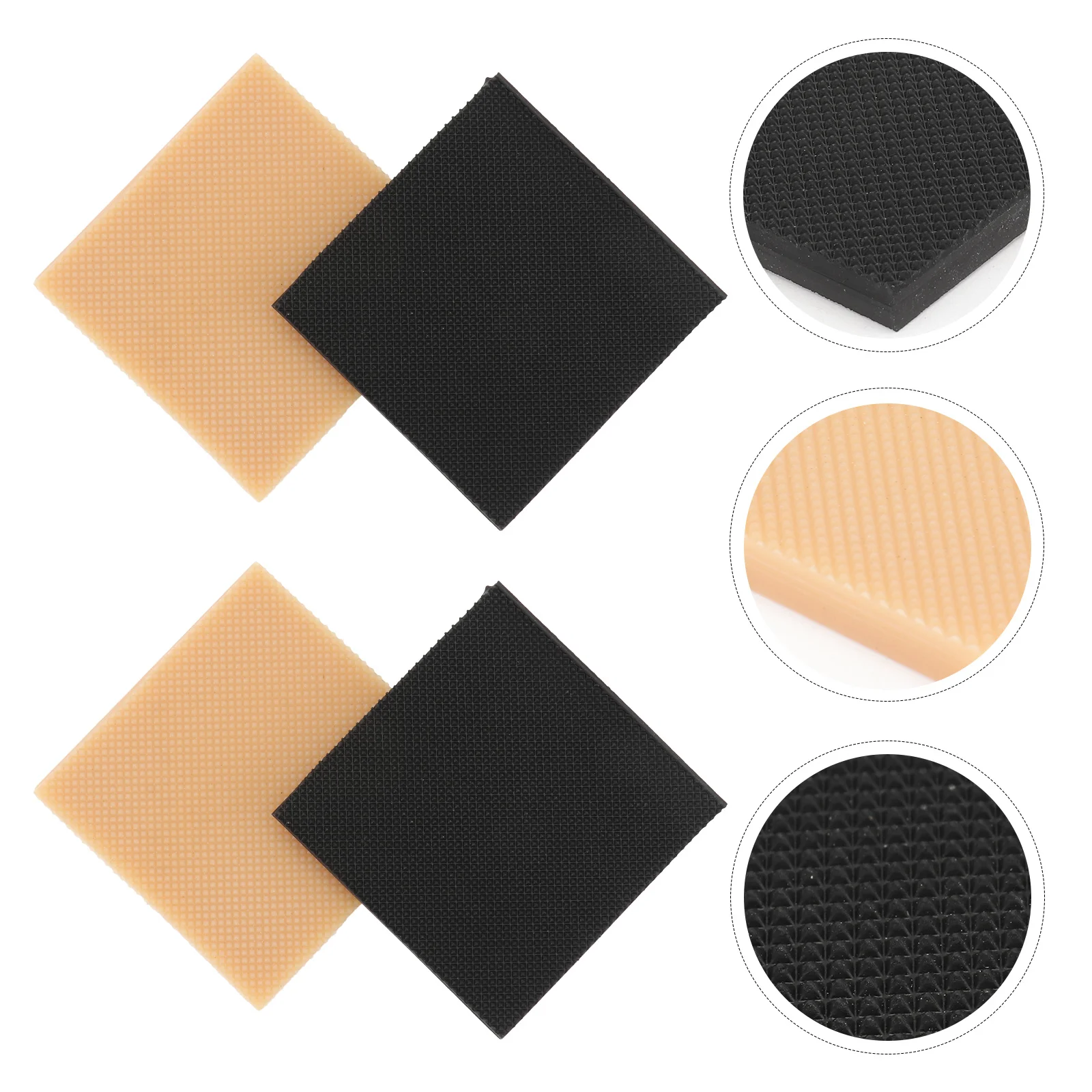 4Pcs High Heel Boots Pads Heel Boots Replacement Pads Anti-wearing Heel Boots Repairing Nails