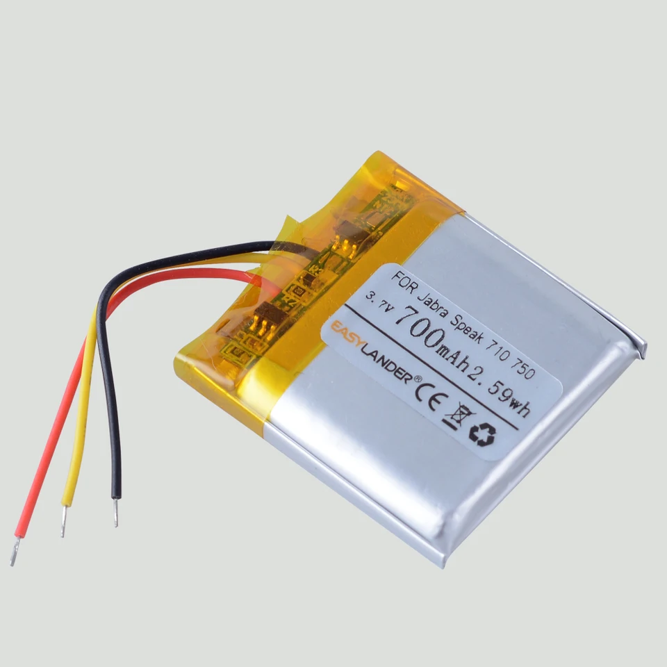 3.7V 700mAh Lithium-ion Polymer Rechargeable Battery FOR Jabra