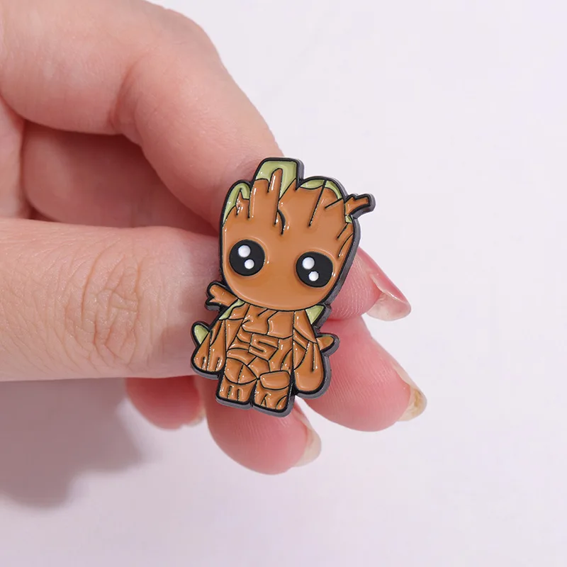 Miniso Disney Groot Smalto Pin Carino Groot Spilla Distintivi Di Risvolto In Metallo Per I Fan Zaino Borsa Accessori Regali