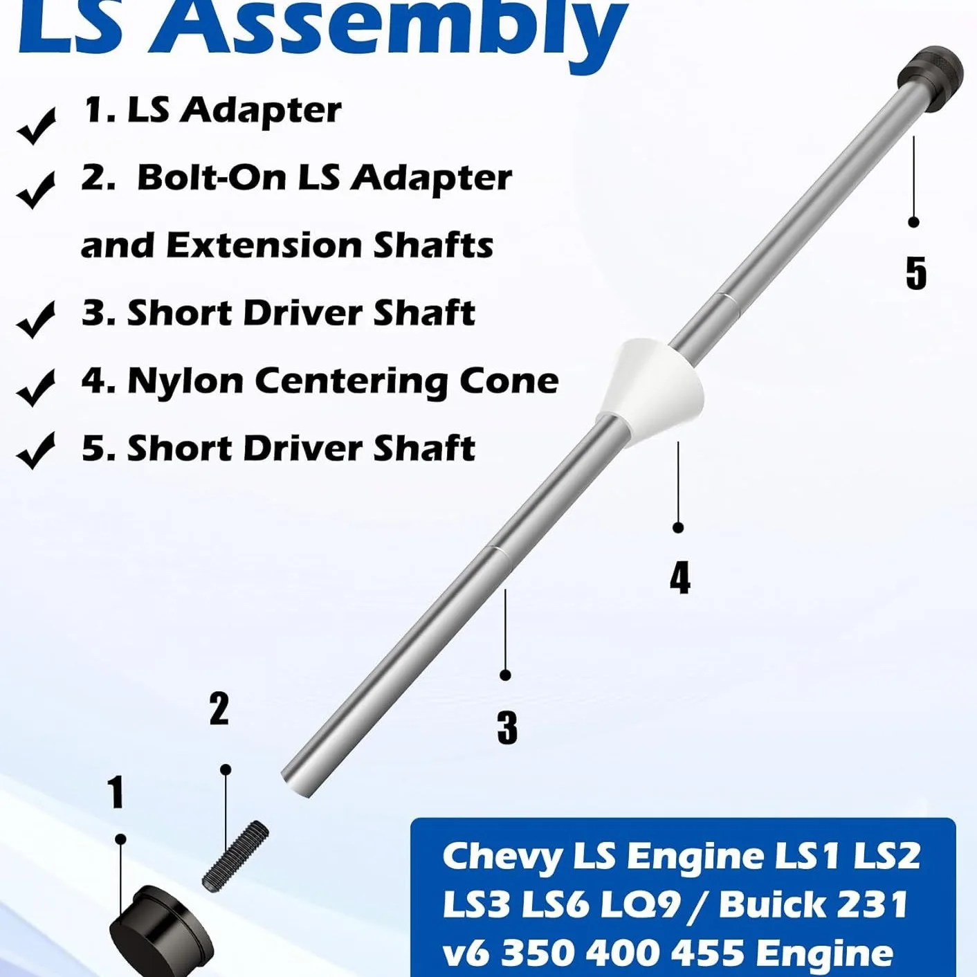 Steel Cam Bearing Installation & Removal Tool for LS Engine Automotive Tool