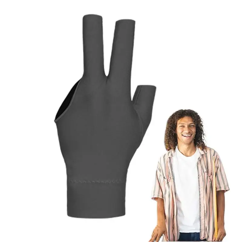 

Профессиональные женские перчатки для бильярда, перчатки с тремя пальцами, профессиональные дышащие эластичные противоскользящие впитывающие