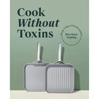 Caraway Griddle Pan & Grill Pan Duo - Non-Stick Ceramic Coated - Non Toxic, PTFE & PFOA Free 2