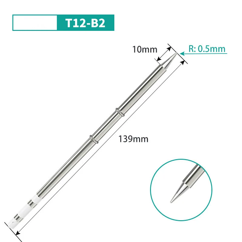 T12 K Series Soldering Solder Iron Tips T12-KL KF KR KU Series Iron Tip for Hakko FX951 STC AND OLED Electric Soldering Iron - 1420