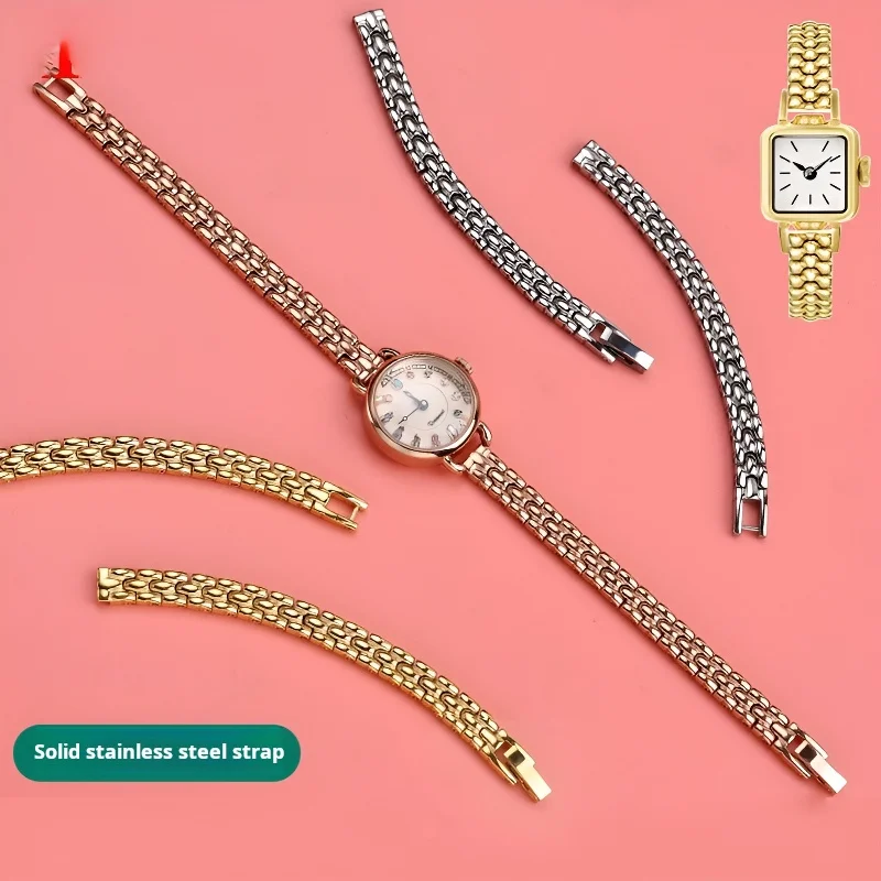 Rose Gold Women's Stainless Steel Fashion Bracelet Watchband