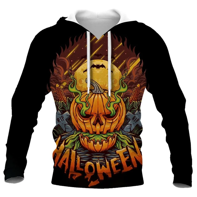 Halloween Skeleton Sweatshirts  Halloween Sweatshirt Pumpkins - Hoodie -  Aliexpress