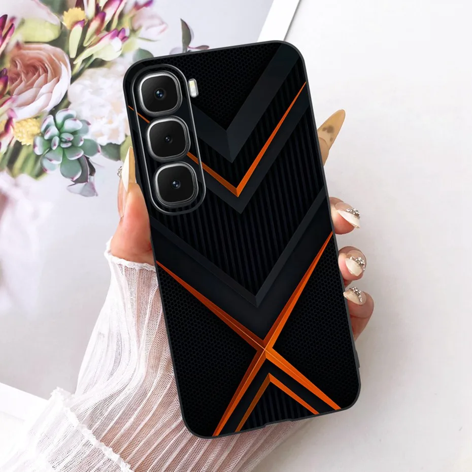 Enhanced Black Silicone Soft Phone Case with Cool Dragon, Wolf, and Tiger Design