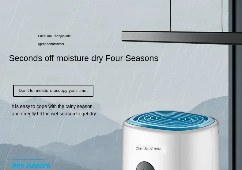 Description Picture 2 of itemAir dryer Mini semiconductor dehumidifier Hygroscopic air dehumidifier Household dehumidifier dehumidifier for home basement