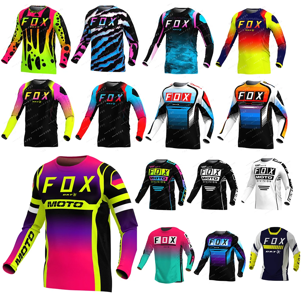 Bat Fox Camiseta Motocross Jersey Bat Fox Downhill Jersey Bicycle Racing Jersey Enduro Mtb Shirt Maillot Ciclismo Hombre