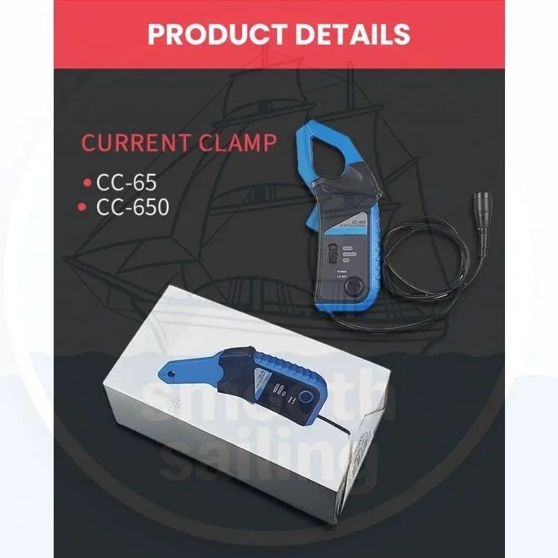 Hantek 오실로스코프 CC65 CC650 CC800 AC/DC 전류 클램프 미터 20KHz 400Hz 대역폭 1mV/10mA 65A/650A(BNC 플러그 포함)