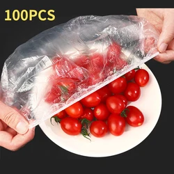 Eco-Friendly Elastic Food Covers - Reusable, Durable Plastic Wrap (100pcs)