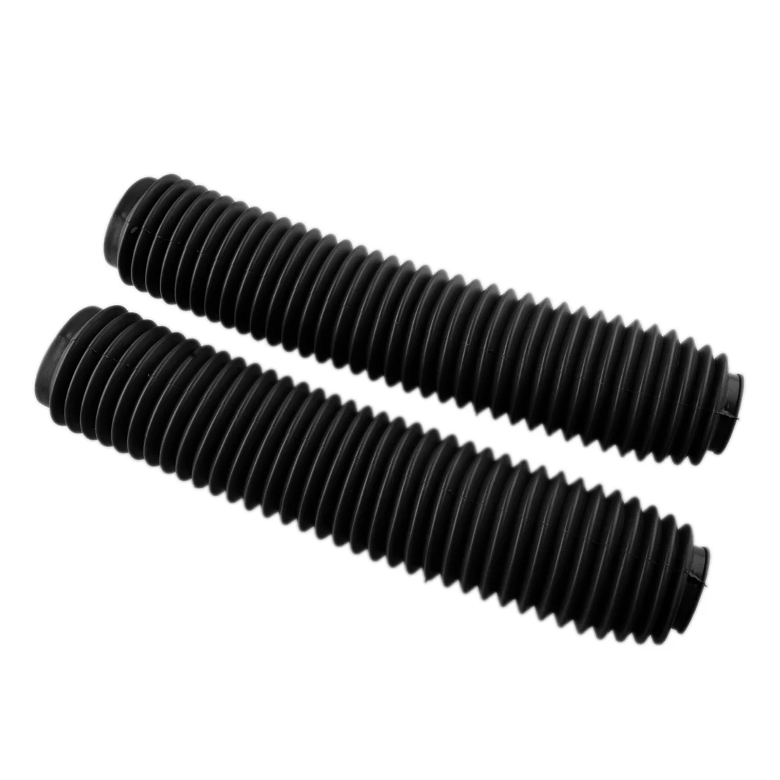 

2Pcs Motorcycle Front Fork Dust Cover Gaiter Gaitors Shock Boots Absorber Protector Black Rubber