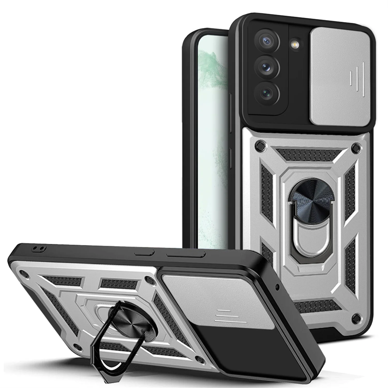 Premium Magnetic Car Phone Holder Case - Shockproof Armor Design