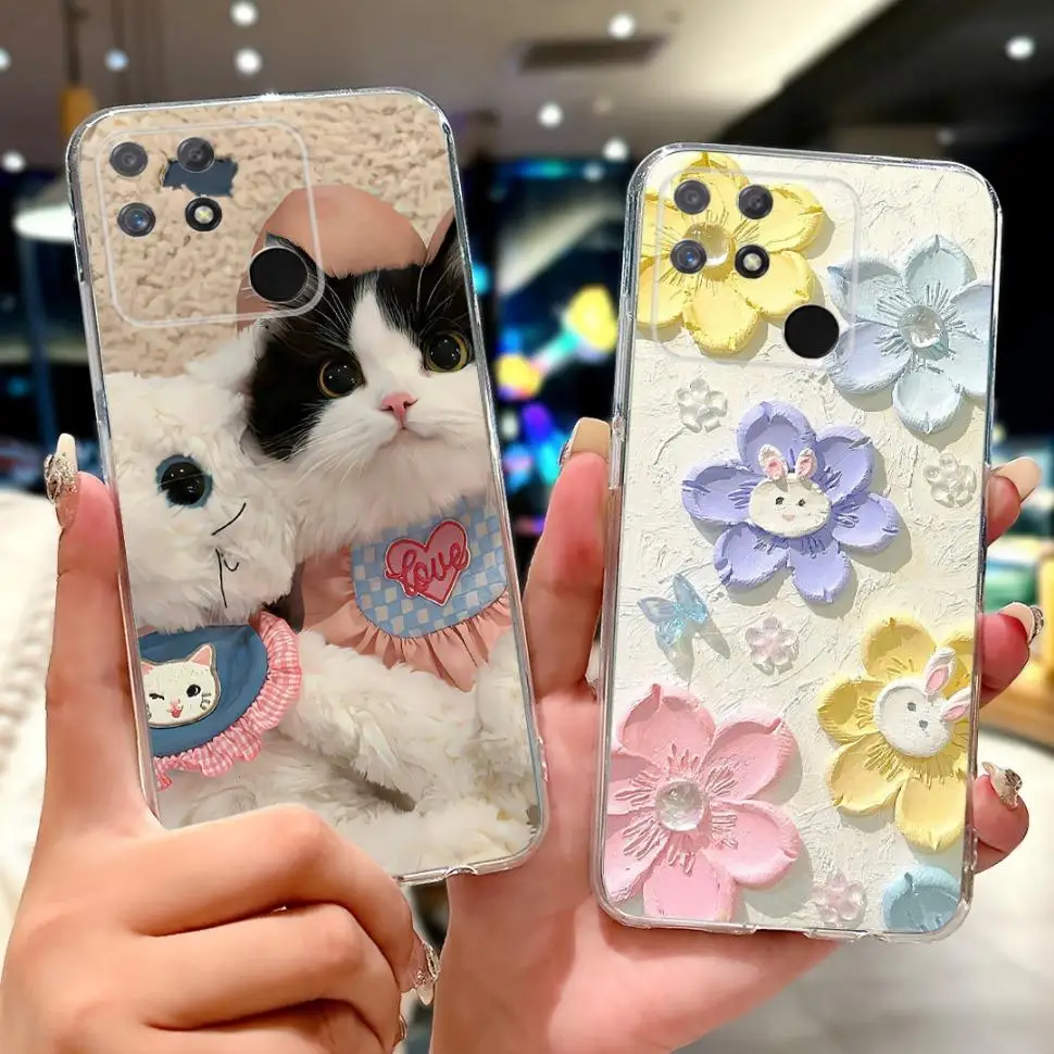 Soft Silicone Protective Cat Pattern Cover