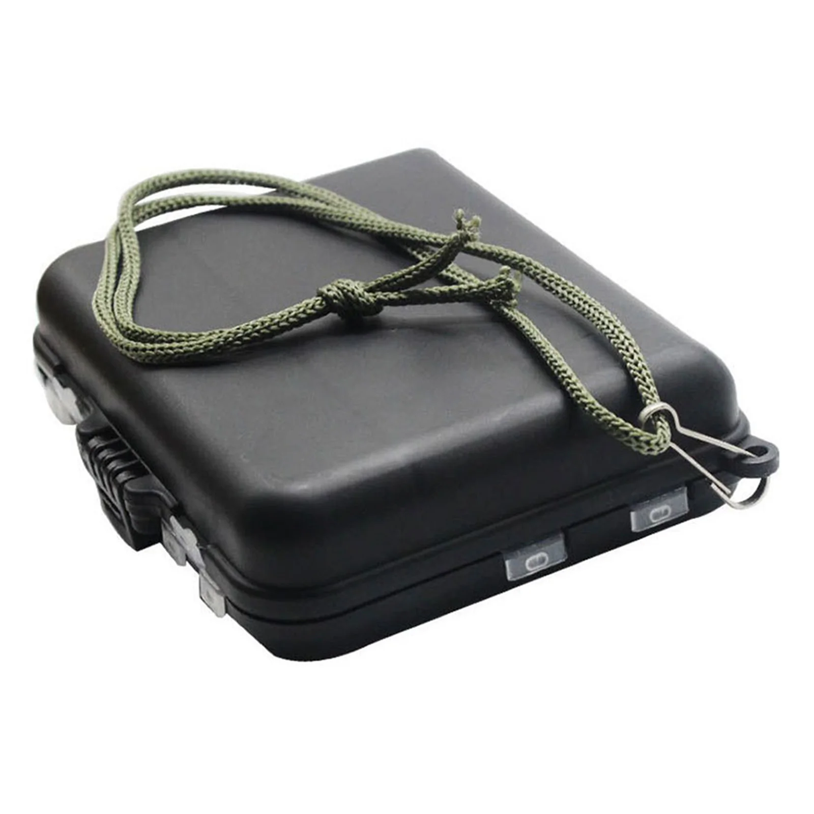 

Fishing Box Fishing Box And Rope Black Fishing Box PVC Material Detachable Lure Accessory Box 100g Yan 3.5cm Black