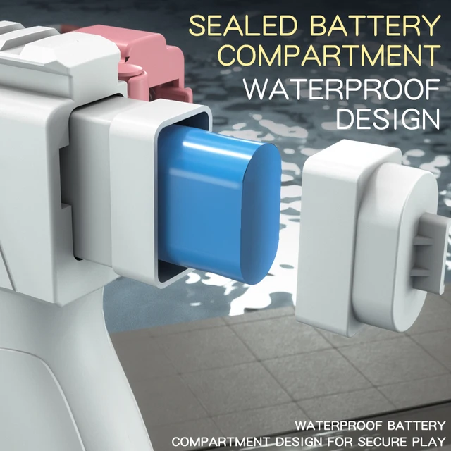 Electric Water Gun, Automatic Squirt Guns Water Pistol Large CapacityBattery-Powered Squirt Toy , Long Distance Shooting Toy 5
