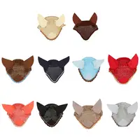Bonnet Crochet Horse Fly Breathable Cotton Ear Net Bonnet Hood Equipment for Horse Various Color Duarable 2