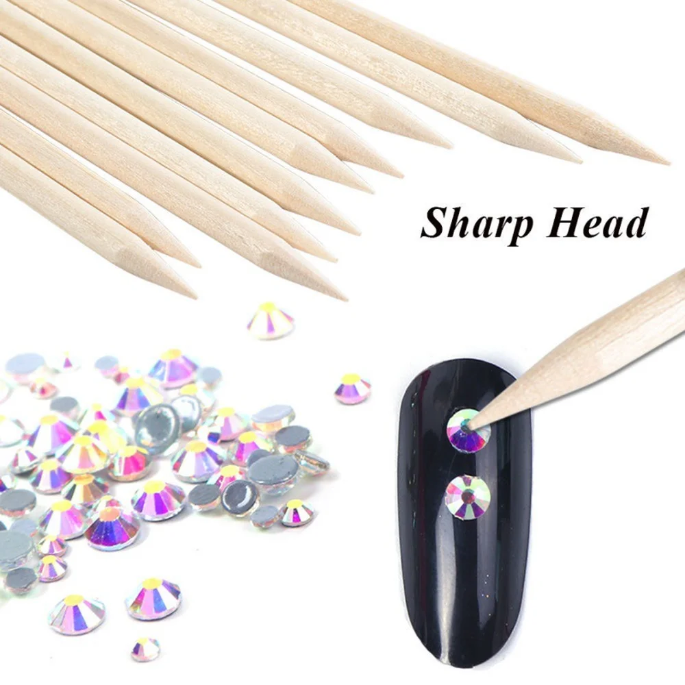 Orange Wood Sticks for Professional Manicure Pedicure Tools Cuticle Pusher Remover 7/9/11/15cm nail care kit,manicure tools,manicure pedicure kit,manicure set,nail art pusher,nail manicure tools,manicure pedicure tools,nail manicure sticks