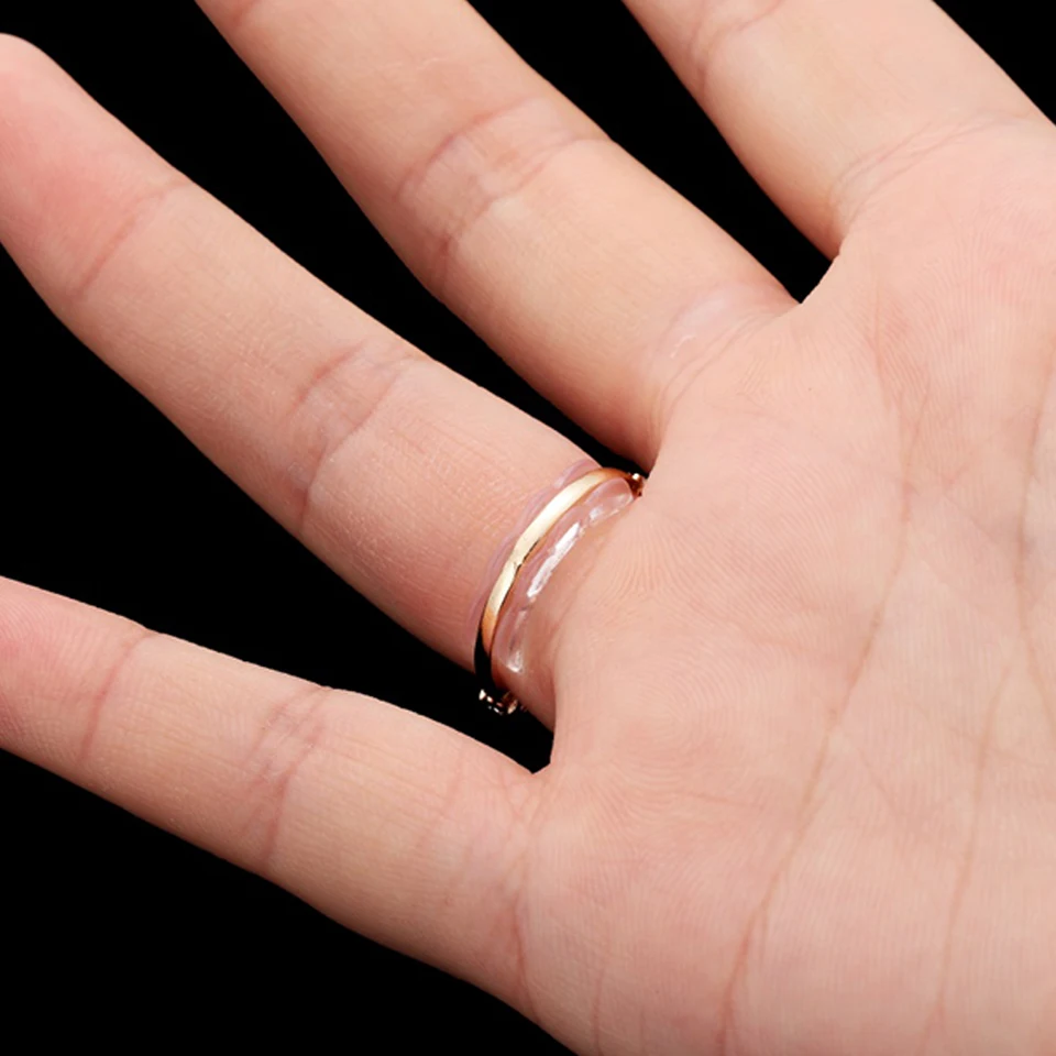 SCJJZ 8 Pcs Transparent Réducteurs De Bague Invisibles