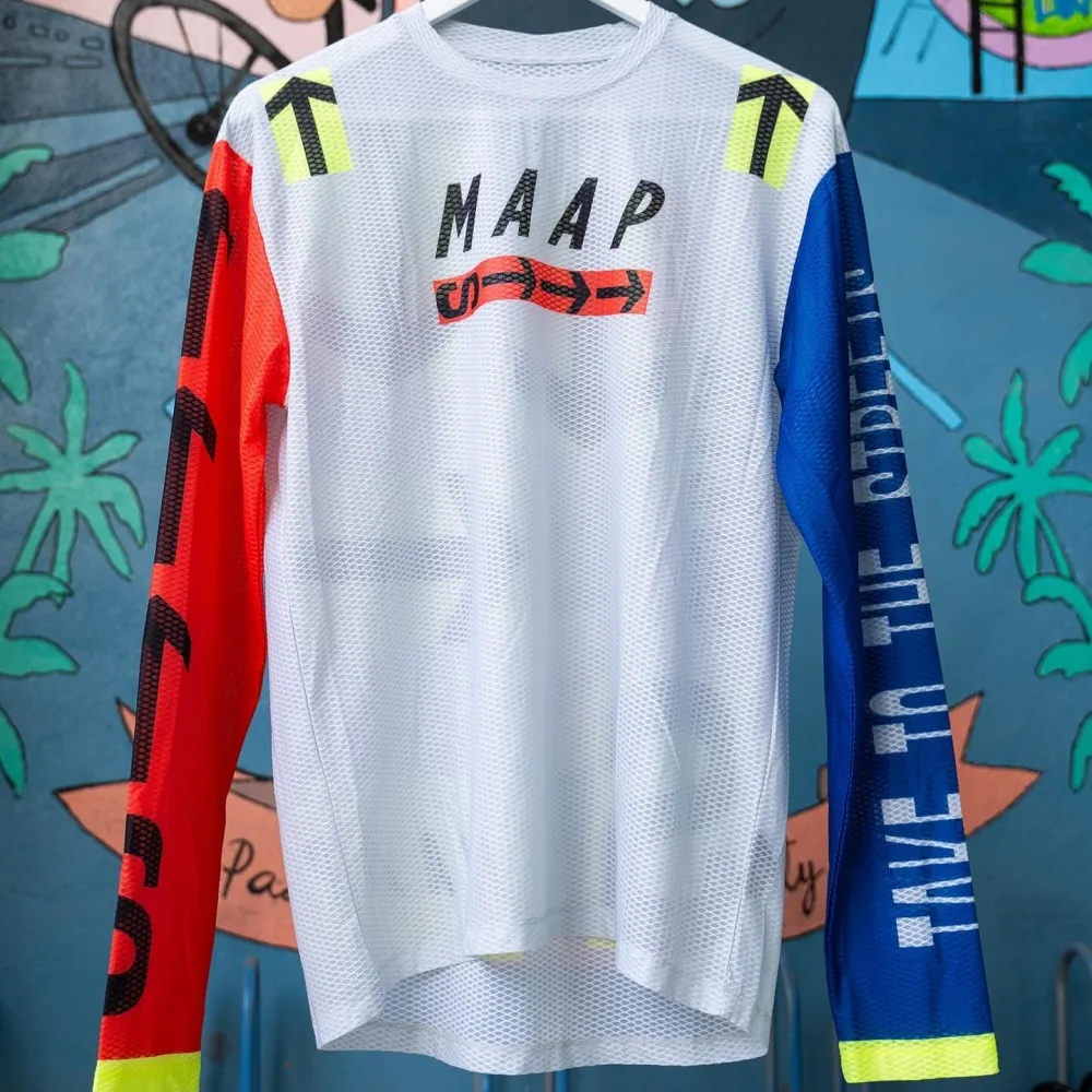 Cycling Jersey Cycling Clothing Cycling Shirt Motocross Jersey MAP Limited Edition Cycling Jersey Motorcycle Long Sleeve Clothes Bicycle MTB T-Shirt Men Downhill Racing Mountain Bike BMX