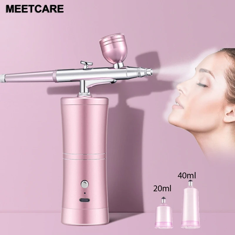 Oxygen Injection Facial Care Tools Humidifier Skin Care Hydration Home Use Beauty Devices Makeup Airbrush Nails Art Painting