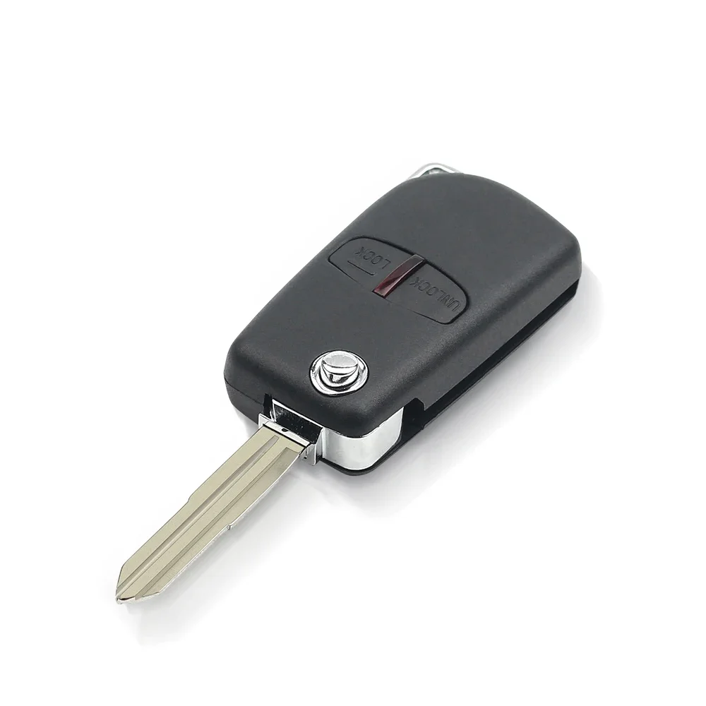 KEYYOU Modified Flip Key Case For Mitsubishi Pajero Sport Outlander Grandis ASX MIT11/MIT8 Blade 2/3 Button Remote Car Key Shell key case,car key shell,car remote key,car key,key shell