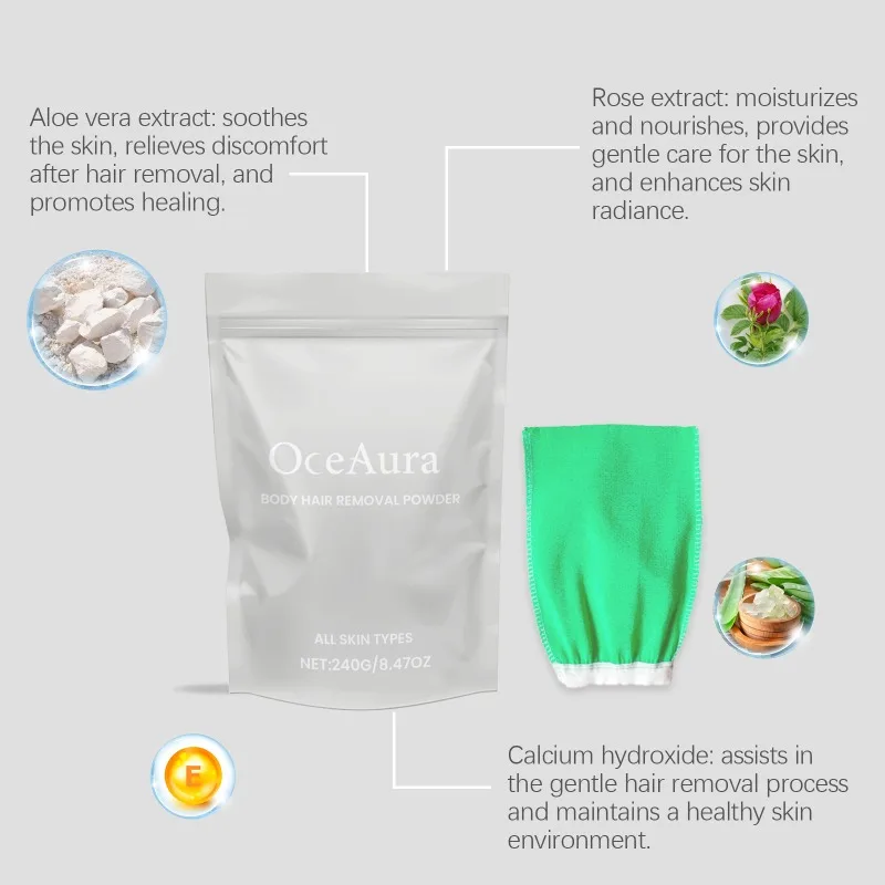 Body Hair Removal Powder Powerful Armpit Legs Arms Epilator Painless Depilatory Gentle Clean Hair Growth Inhibitor Body Care 3