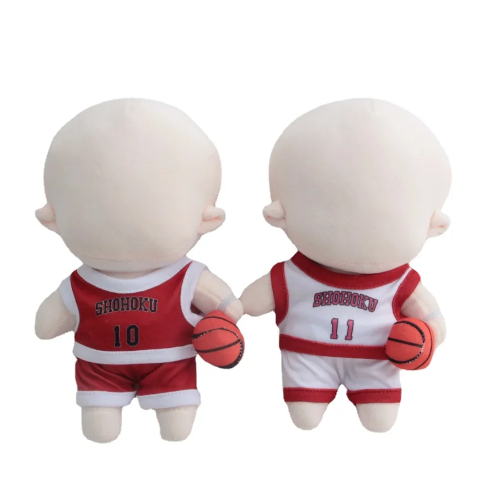 20CM Plush Doll Clothes Fashion T-shirt Shorts No.10 No.11 NO.23  Basketball Sweatshirt Set For Idol Dolls Accessories Toys Gift
