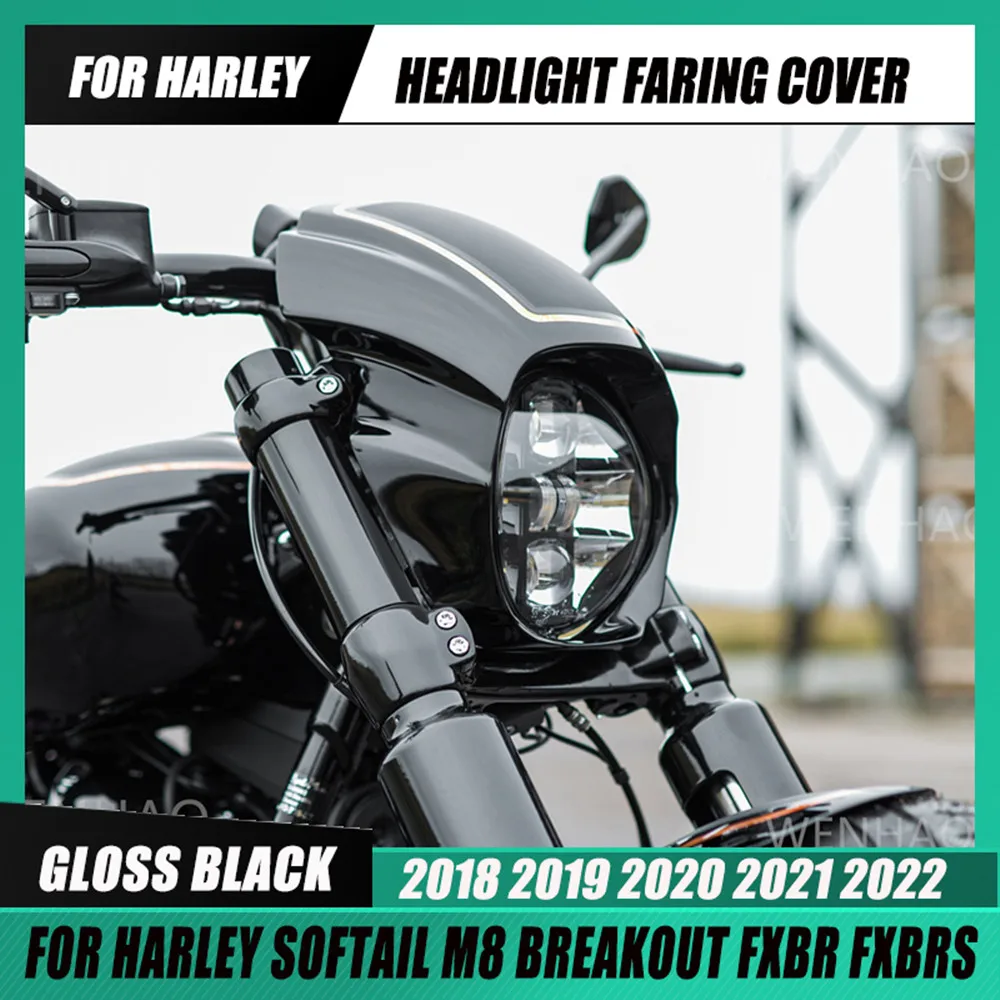 For Harley Softail Breakout 2018-2023 Headlight Fairing Cover ABS