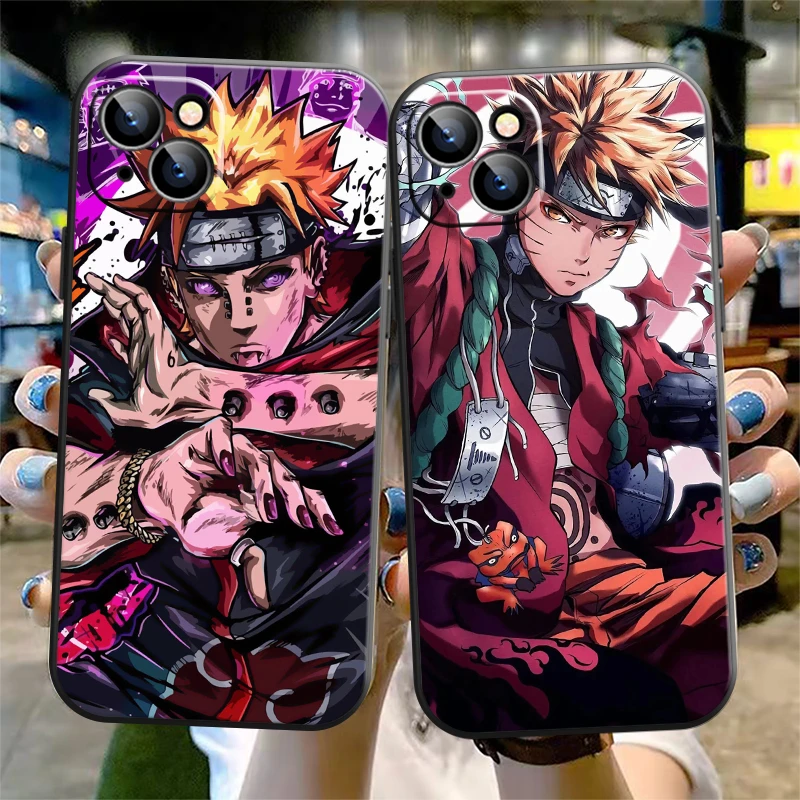 NARUTO Phone Case For iPhone 11 12 13 Pro MAX Mini 6 6S 7 8 Plus X SR XS MAX SE 2020 Anime Cartoon Funda Cover Designer Shell waterproof phone bag