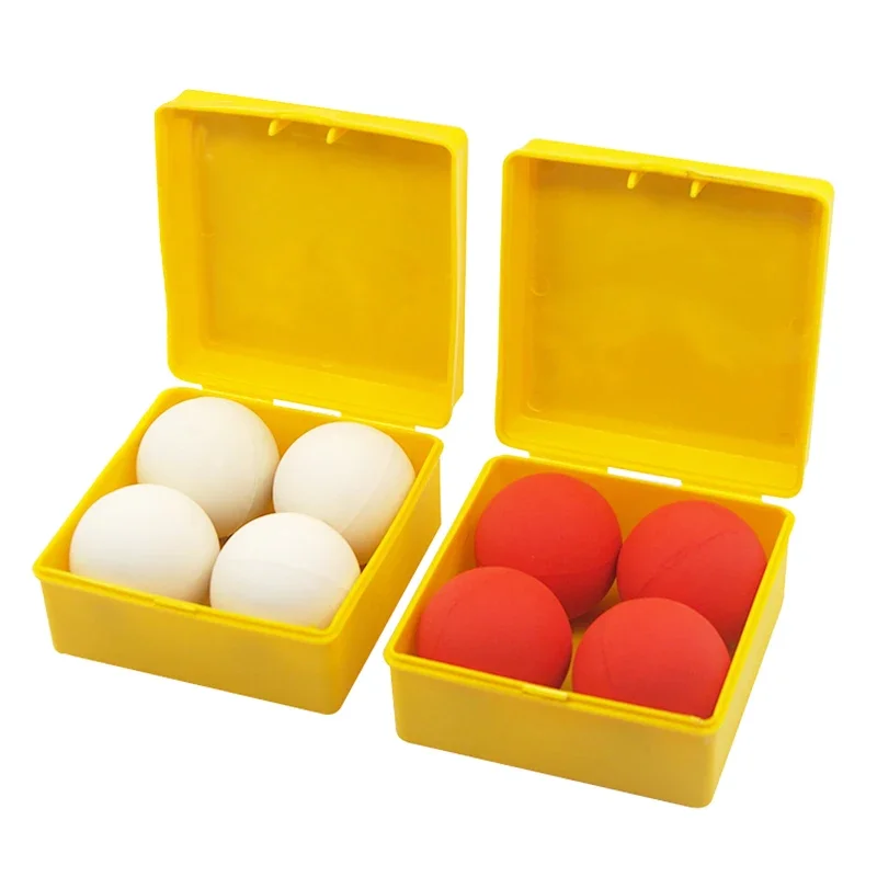 

One Ball To Four Stage Magic Tricks Magia Magie Magicians Props Illusions Gimmicks Soft Rubber White Red Magic Accessories