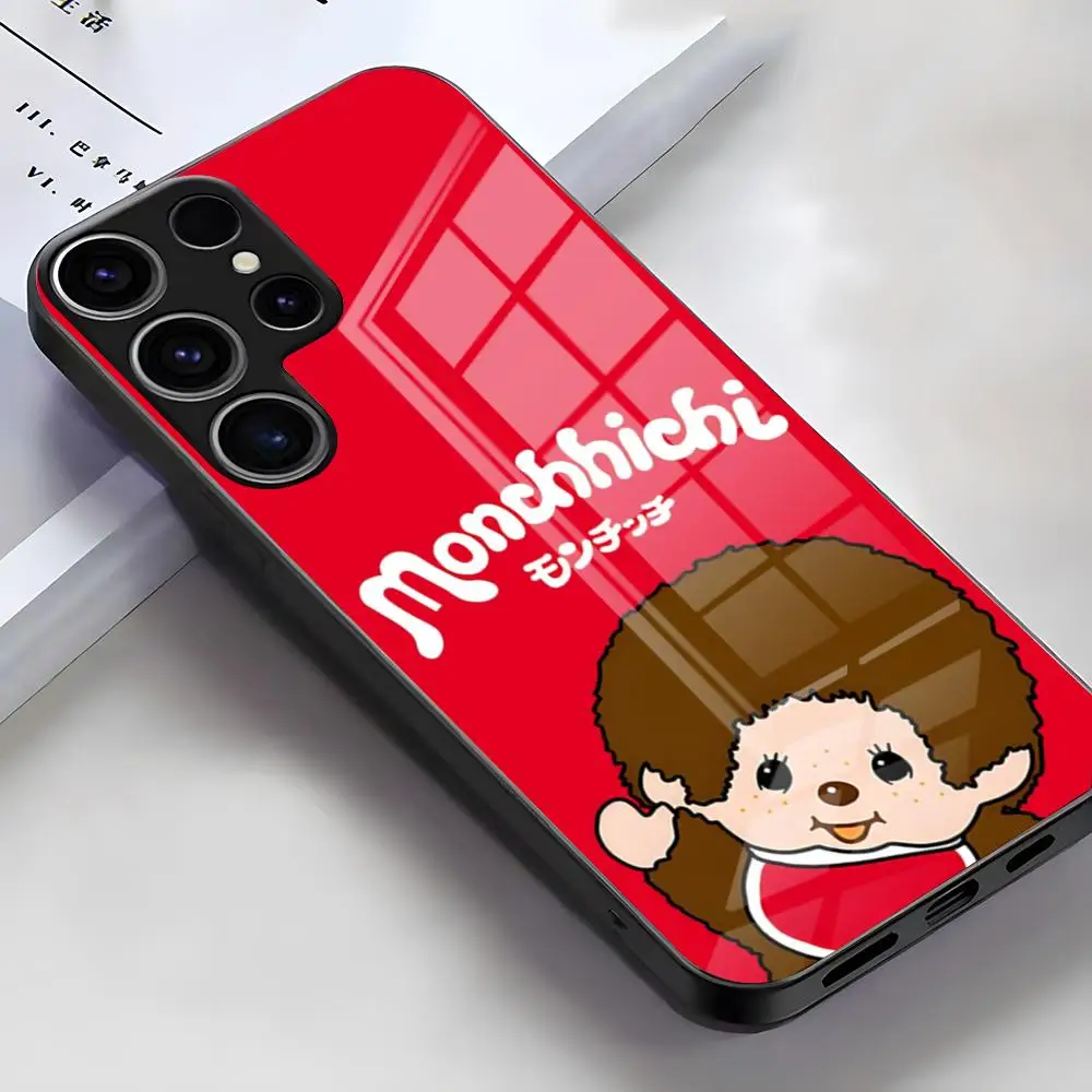 Adorable Cartoon Character Glass Phone Case Cover