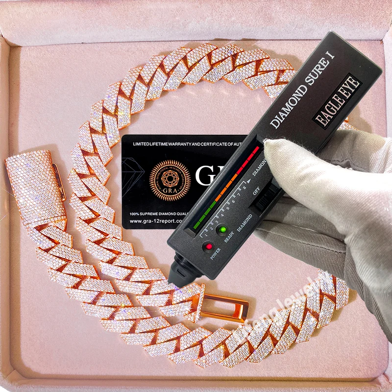 

Ожерелье и браслет из муассанита, 18 мм