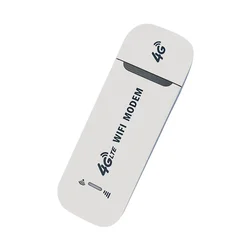 High-Speed 4G LTE Wireless USB WiFi Adapter & Router (White 1PC)