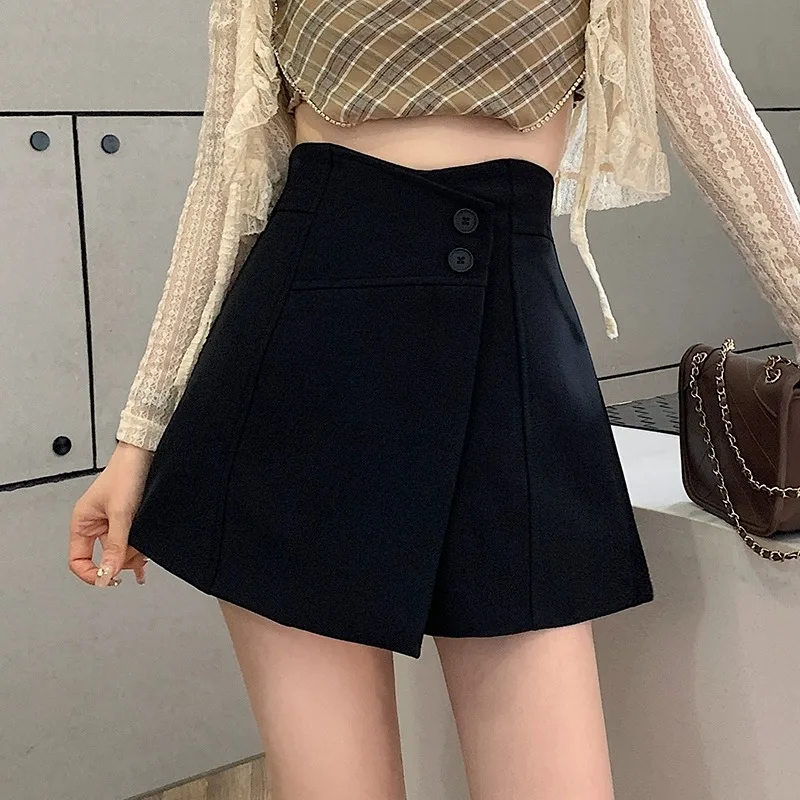 2023 new suit shorts women's spring/summer high waist thin casual