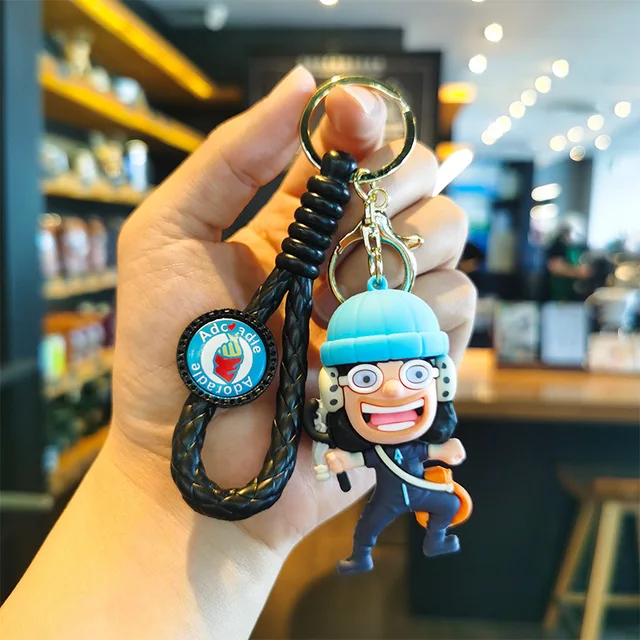 new One Piece Keychains Anime Monkey D. Luffy Tony Chopper Roronoa Zoro  Cartoon Character Keyrings Bulk Keyring Doll Bag Pendent - AliExpress