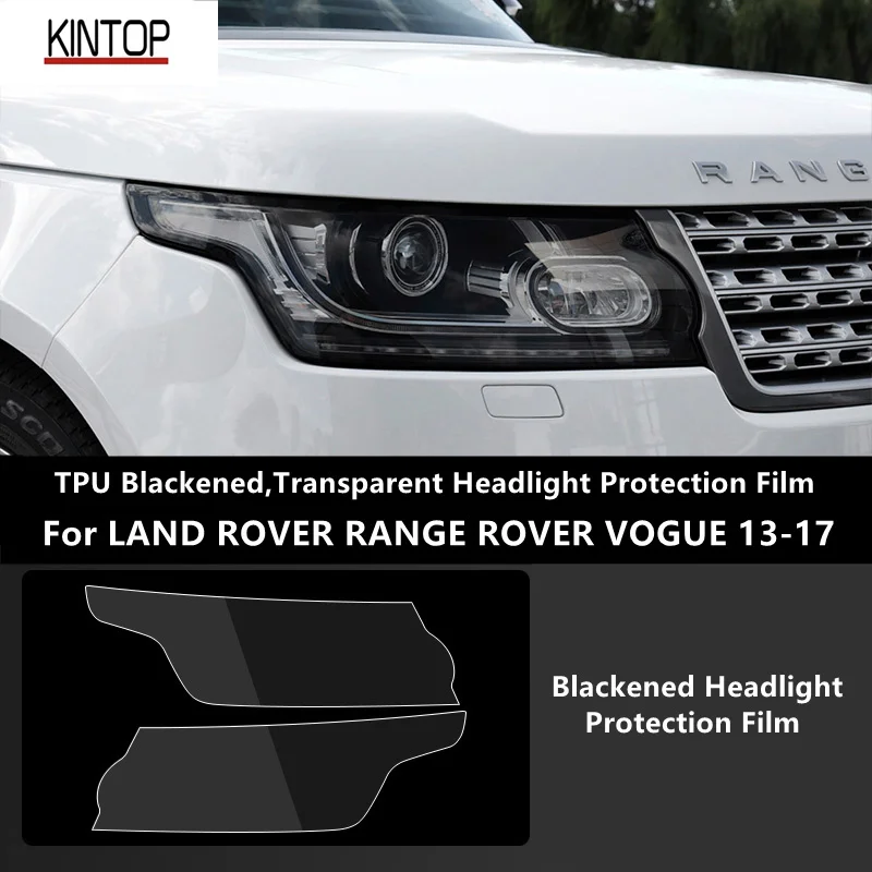 

For LAND ROVER RANGE ROVER VOGUE 13-17 TPU Blackened,Transparent Headlight Protective Film, Headlight Protection,Modification